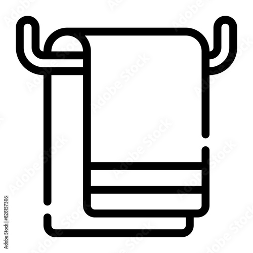 towel warmer line icon