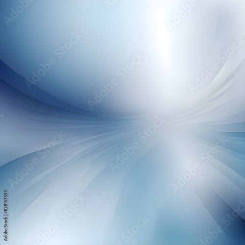 Blue and White Wallpaper, Background, Flyer or Cover Design for Your Business with Abstract Blurred Texture - Applicable for Reports, Presentations, Placards, etc. Generative Ai