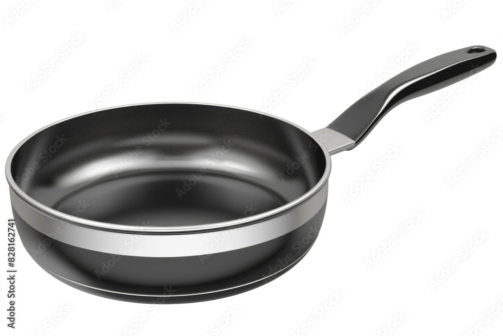 Frying pan, isolated white background, PNG di-cut style, realistic photo style, object as model Frying pan, isolated white background, PNG di-cut style, realistic photo style, object as model