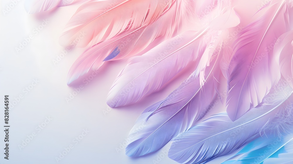 Naklejka premium pastel feather abstract background texture