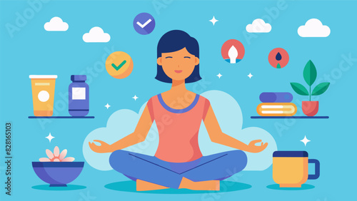 Rejuvenate your mind body and soul with a wellness spa day free from the distractions of technology.. Vector illustration