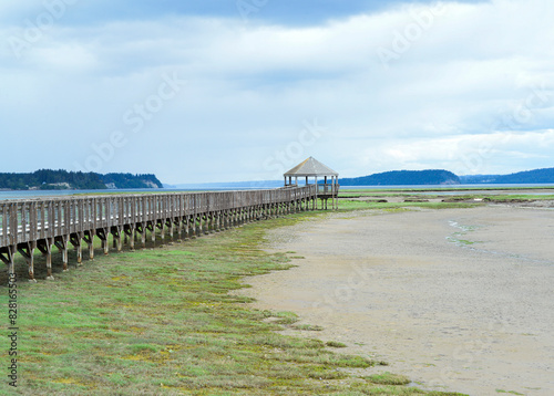 Boardwalk at the Billy Frank Jr Nisqually Wildlife Refuge in Lacey, Washington
