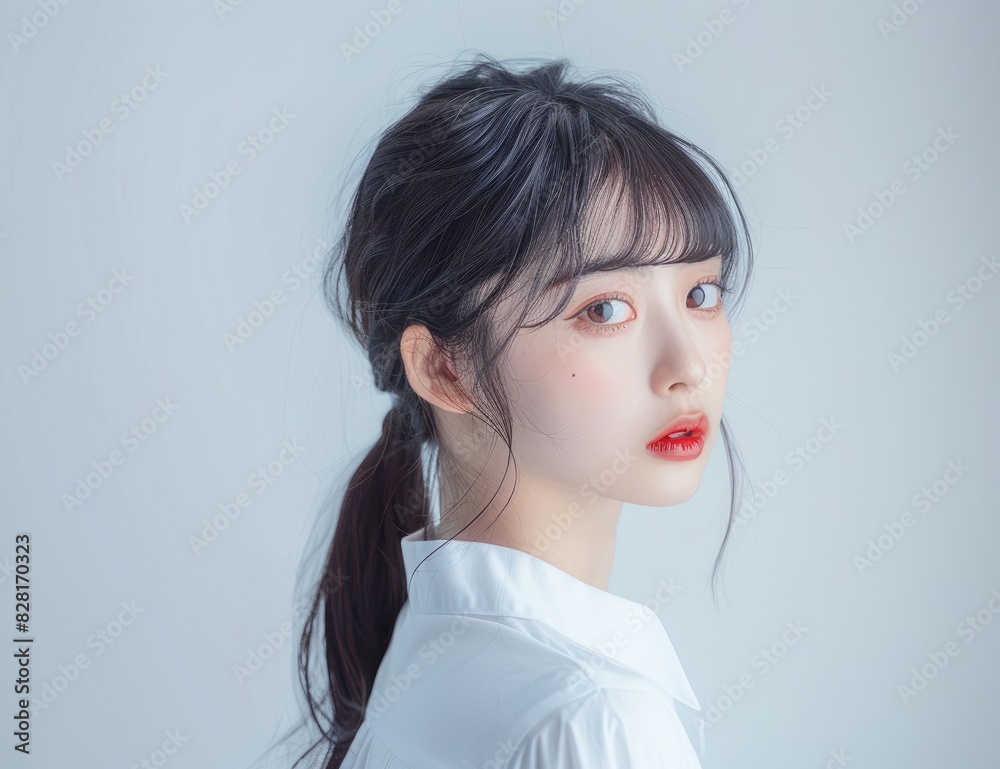 A beautiful female Asian model, posing for the camera, close up shot, photoshoot, photography A beautiful female Asian model, posing for the camera, close up shot, photoshoot, photography