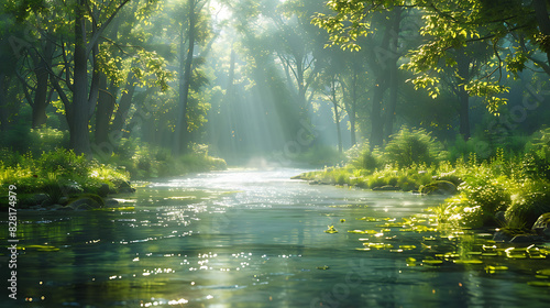 Sunrise Among the Trees