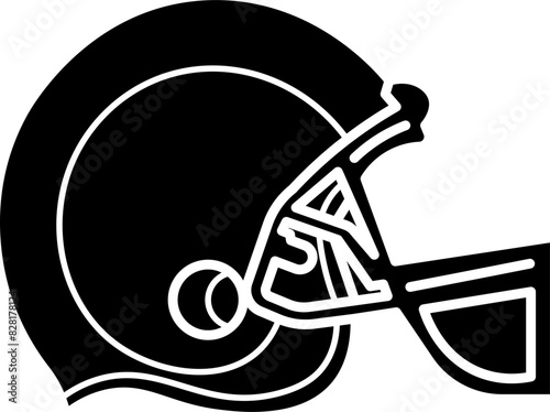 American football kicker's helmet vector illustration