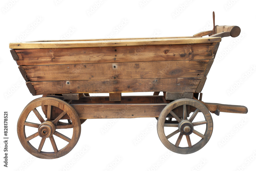 Garden cart, isolated white background, PNG di-cut style, realistic photo style, object as model Garden cart, isolated white background, PNG di-cut style, realistic photo style, object as model