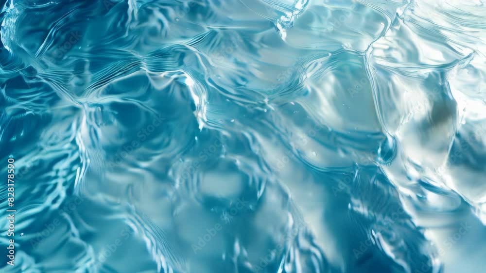 Close-up abstract of the sunlit deep-sea surface, showcasing the mesmerizing blue water textures. Close-up abstract of the sunlit deep-sea surface, showcasing the mesmerizing blue water textures.