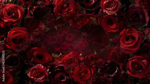 rose background with copy space