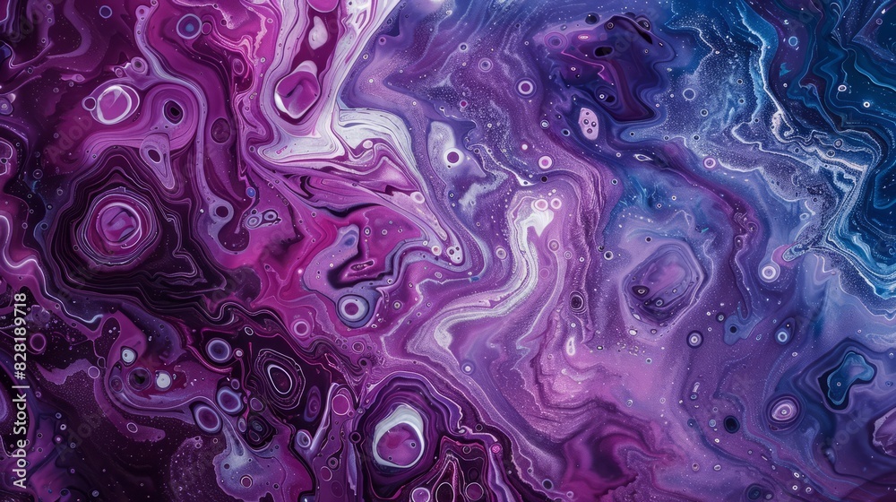 Obraz premium aster fluid art marbling paint textured background