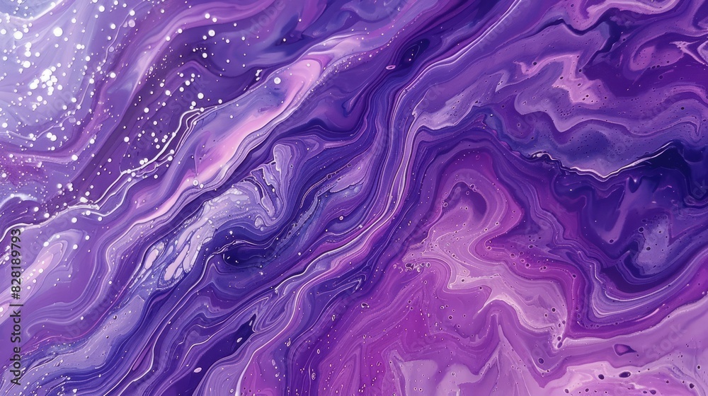 Obraz premium aster fluid art marbling paint textured background
