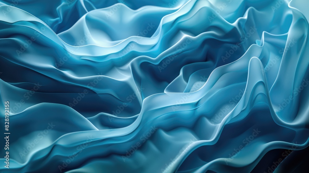 Obraz premium Blue abstract waves background