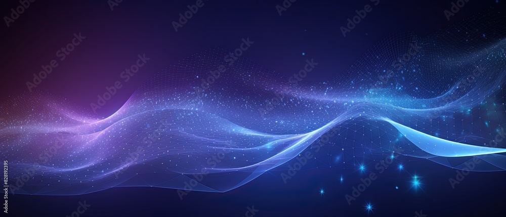 Abstract blue wave background with light and stars, perfect for a calming and celestial design. Gentle blue wave design adorned with shimmering stars, offering a serene and celestial feel. Abstract blue wave background with light and stars, perfect for a calming and celestial design. Gentle blue wave design adorned with shimmering stars, offering a serene and celestial feel.