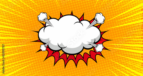 empty comic speech bubbles. pop art retro cartoon. Pop art style. Vector illustration.