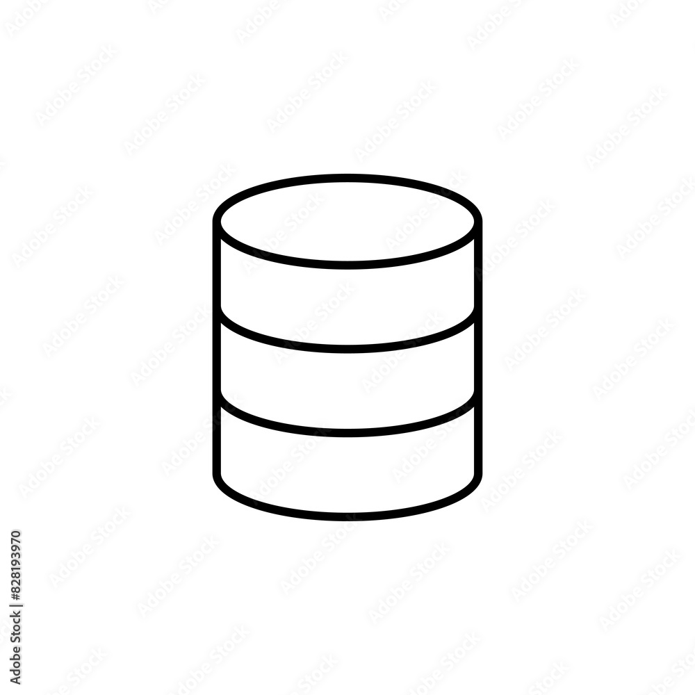database icon is black in a simple line style suitable for symbols and more database icon is black in a simple line style suitable for symbols and more