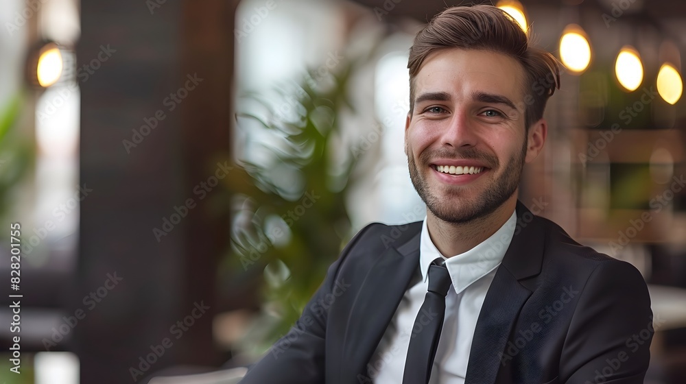 Upbeat Young Corporate Professional Exuding Confidence and Optimism Upbeat Young Corporate Professional Exuding Confidence and Optimism