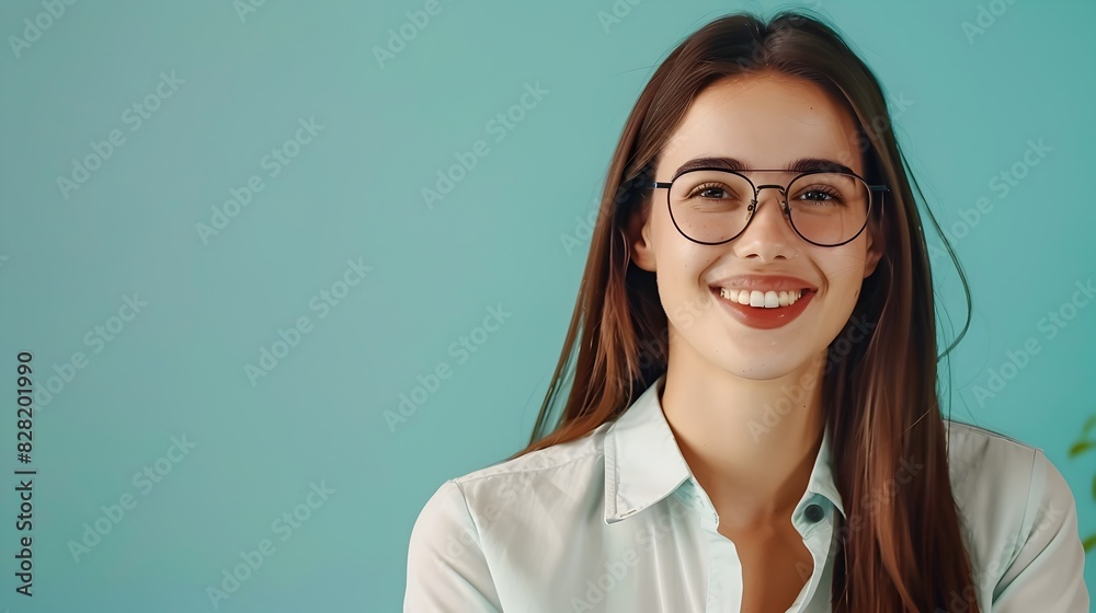Vibrant Young Executive Assistant Thriving in a Colorful Office Environment Vibrant Young Executive Assistant Thriving in a Colorful Office Environment
