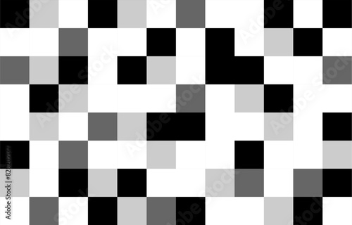 Black and white abstract background.Censor blur effect.Vector graphic illustration.