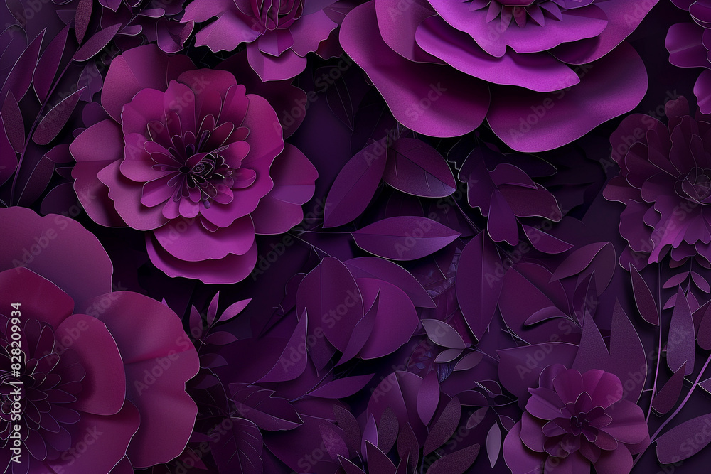 Elegant paper cut in deep plum for luxury beauty product branding. Elegant paper cut in deep plum for luxury beauty product branding.