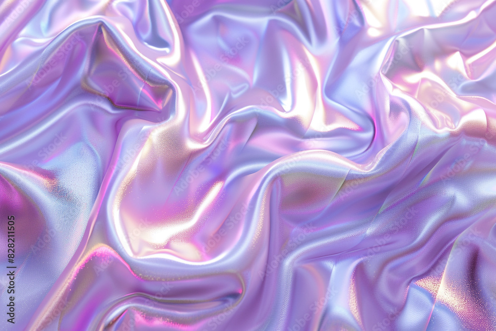 Fototapeta premium Pearl iridescent 3D design for exclusive goods presentations in the luxury sector.