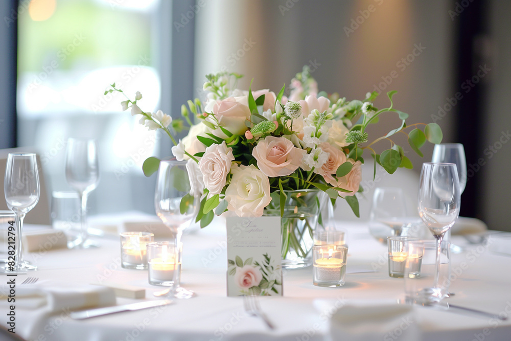 Photo of a wedding table place setting
Photo of a wedding table place setting