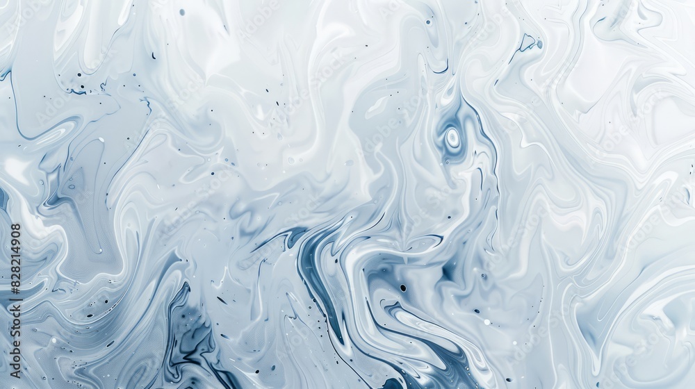white fluid art marbling paint textured background
