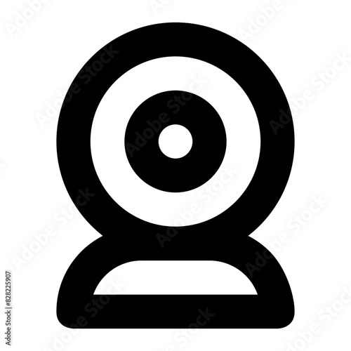 webcam line device technology icon