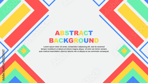 Abstract Background Design Template. Abstract Banner Wallpaper Vector Illustration. Abstract Colorful Rainbow Flag