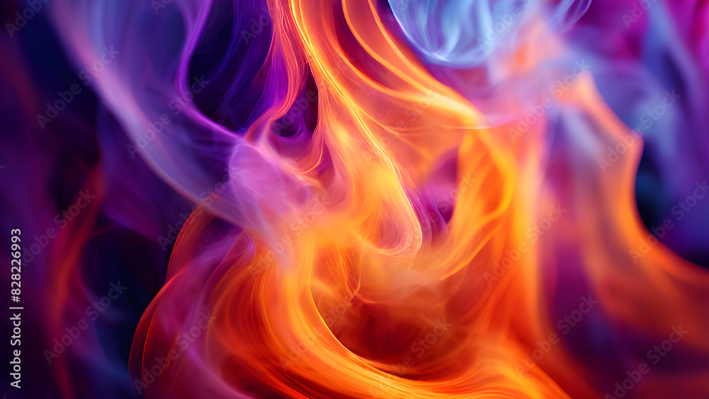Colorful Smokes in Dark Background Wallpeper Colorful Smokes in Dark Background Wallpeper