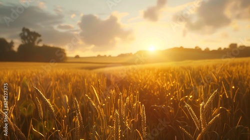 Golden Fields  Cinematic Agriculture Landscape in Stunning 8K Detail