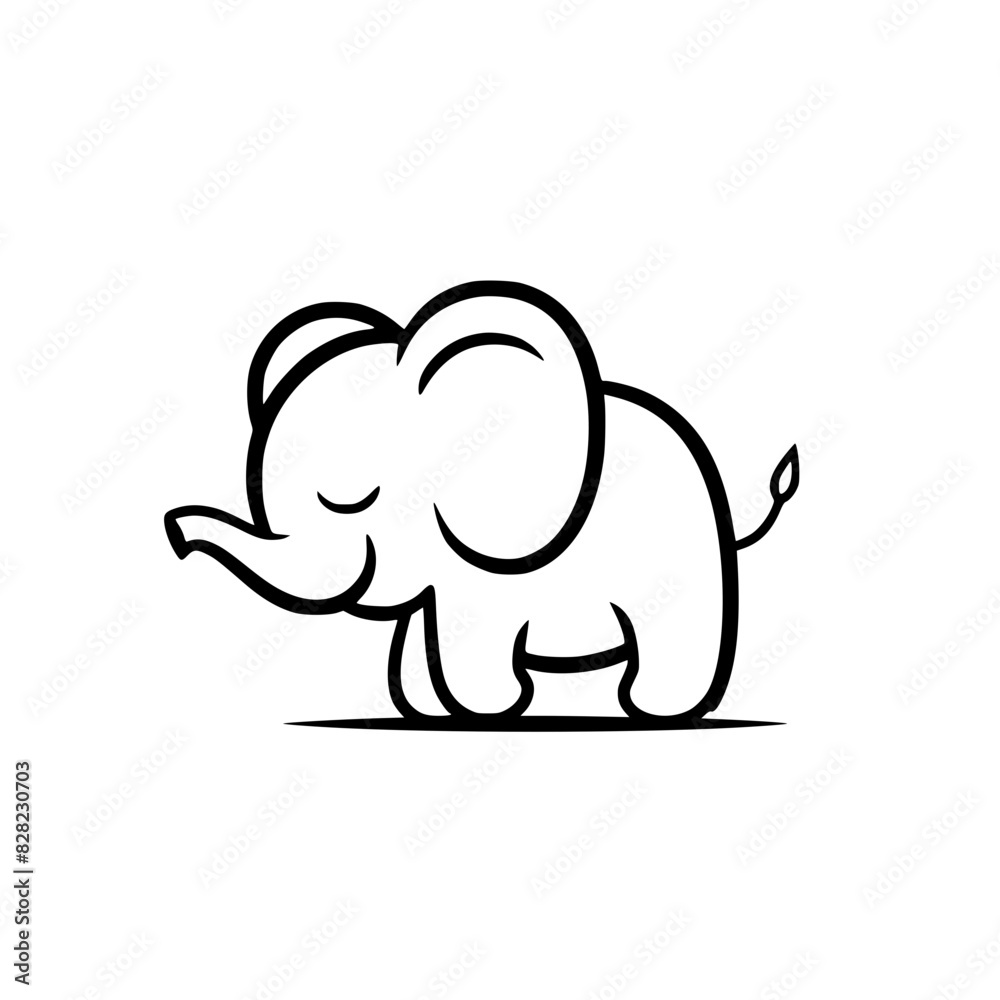 Cute Cartoon Elephant Outline Drawing
Cute Cartoon Elephant Outline Drawing
