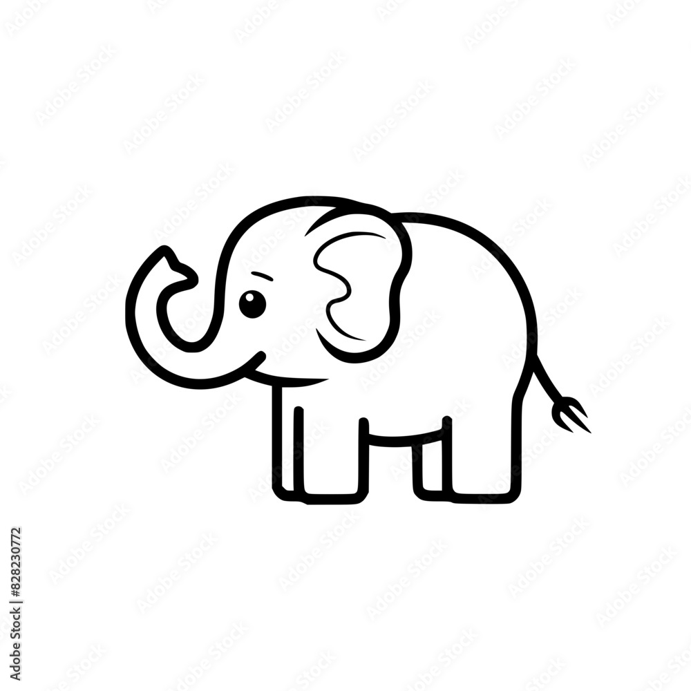 Cute Cartoon Elephant Outline Drawing
Cute Cartoon Elephant Outline Drawing