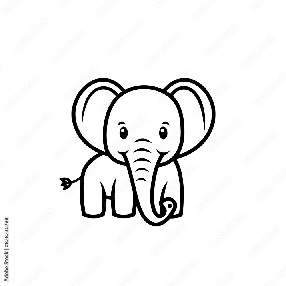 Cute Cartoon Elephant Outline Drawing
Cute Cartoon Elephant Outline Drawing