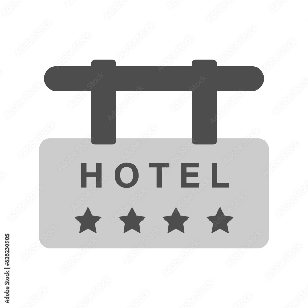 Obraz premium Hotel Sign Dual Tone Classic
