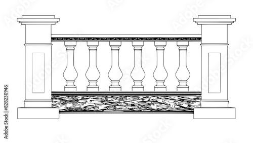 Vector balustrade