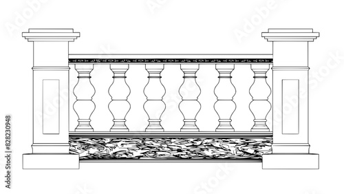 Vector balustrade