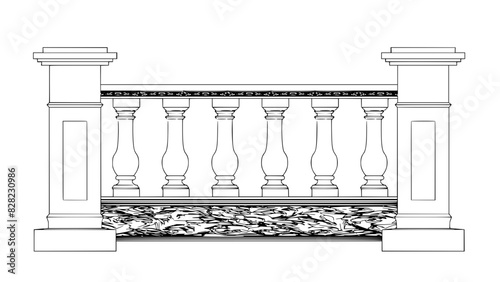 Vector balustrade