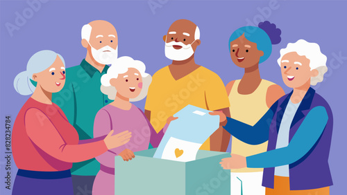 As they pass around a box of tissues the seniors share personal stories and receive empathetic nods of understanding from both their peers and the the creating a safe and. Vector illustration