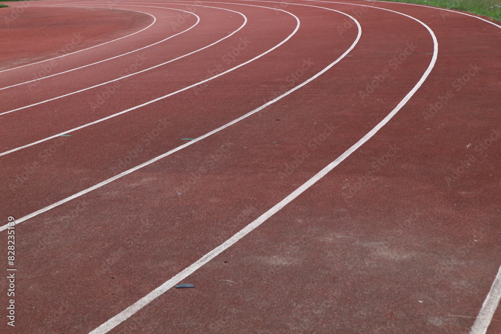 Track lanes for running sports competitions in sports stadiums. Athletic sports branch. Track lanes for running sports competitions in sports stadiums. Athletic sports branch.