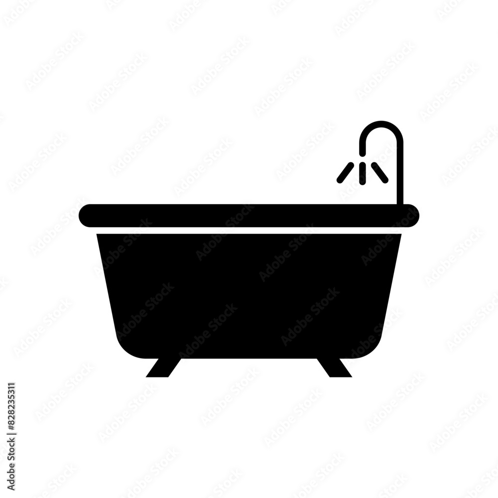 Bathtub icon vector design templates simple and modern concept Bathtub icon vector design templates simple and modern concept