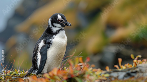 penguin on a rock