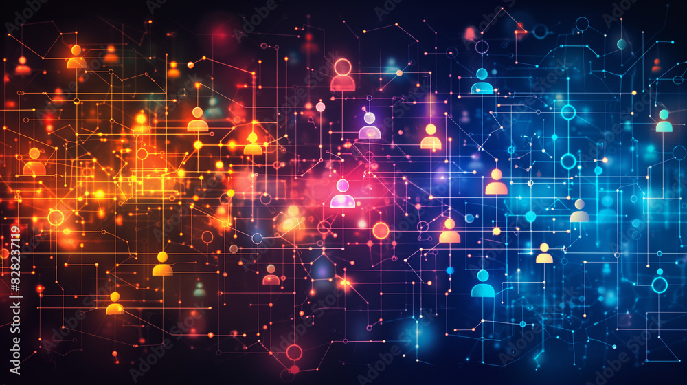 Abstract vector illustration of network. File organized with layers. Global color used. Abstract vector illustration of network. File organized with layers. Global color used.
