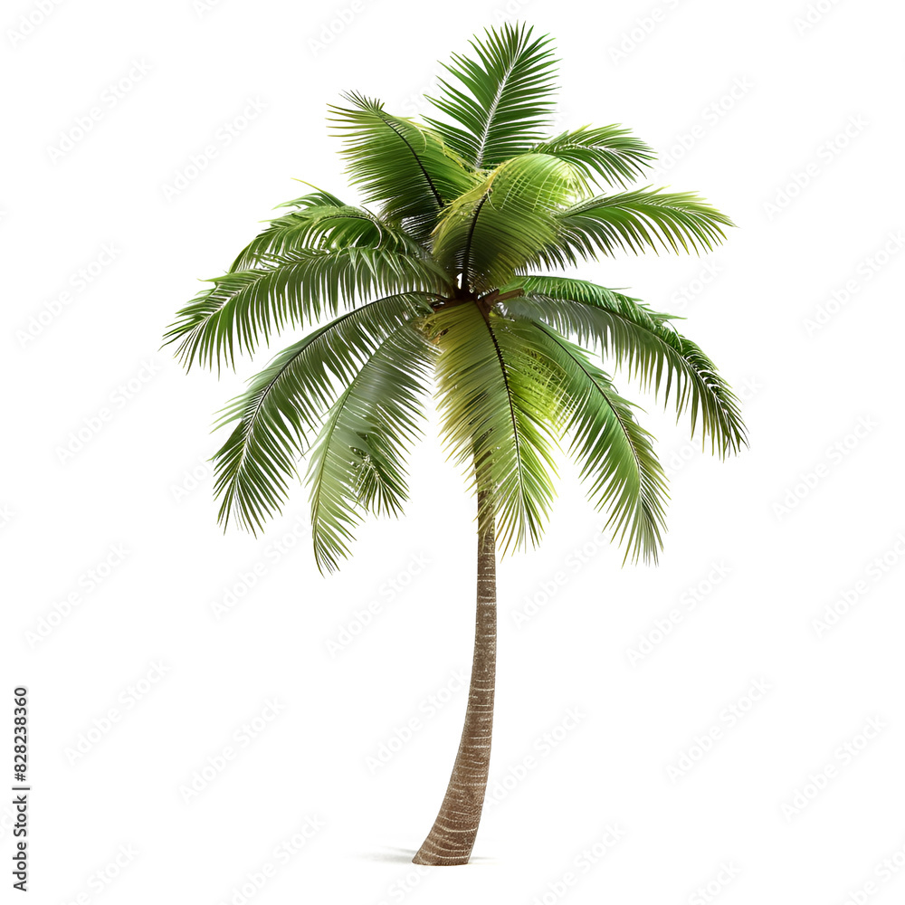 Obraz premium palm tree isolated on transparent background