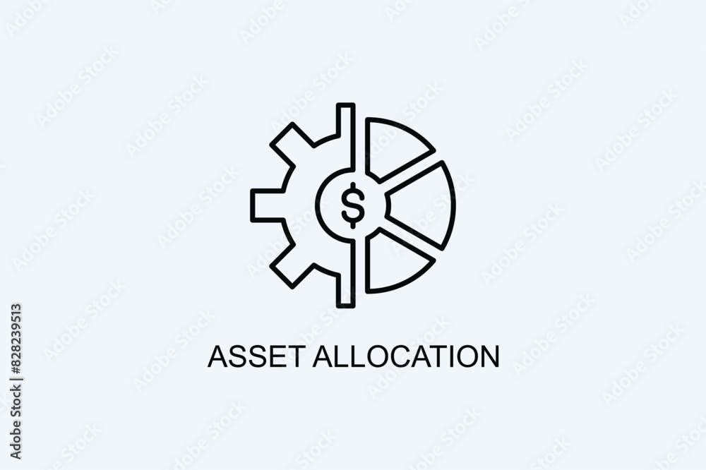 Asset Allocation Vector Icon Or Logo Illustration Asset Allocation Vector Icon Or Logo Illustration