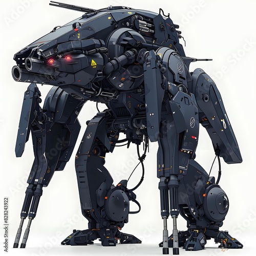 Wallpaper Mural The future robot is scary and black Torontodigital.ca