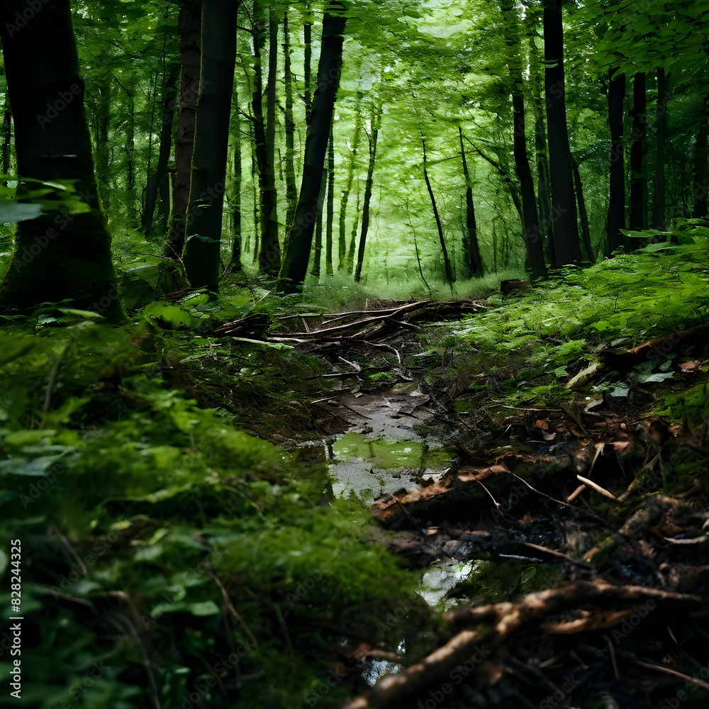 Obraz premium Exploring the Pristine Rainforest: Ang Ka Nature Trail in Doi Inthanon National Park, Thailand