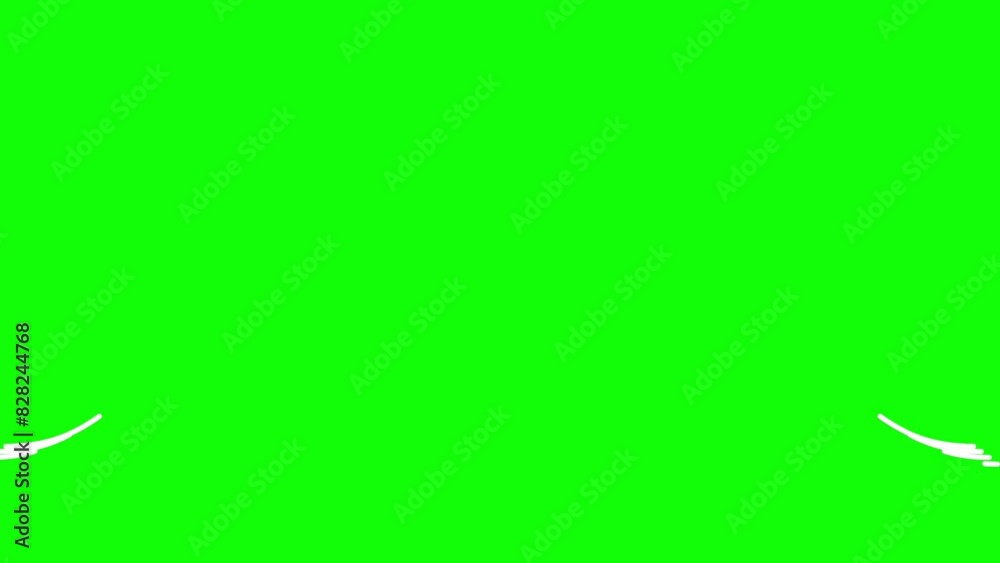 White pattern of lines abstract background on green screen animation. White pattern of lines abstract background on green screen animation.