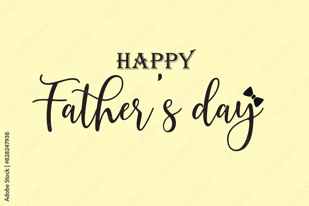 Happy fathers day. Lettering. Holiday calligraphy text
