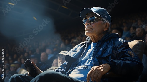 An iconic retired player watching from the stands.