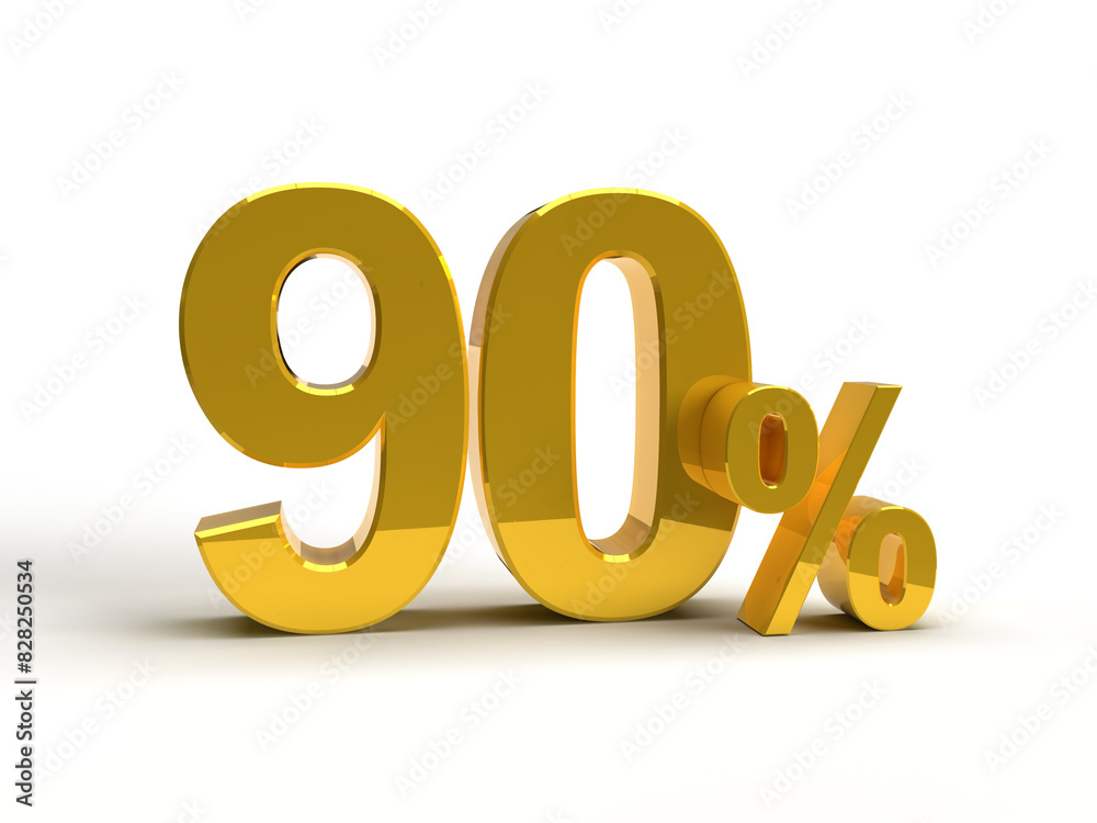 90 percent. 3D rendering 90 percent. 3D rendering