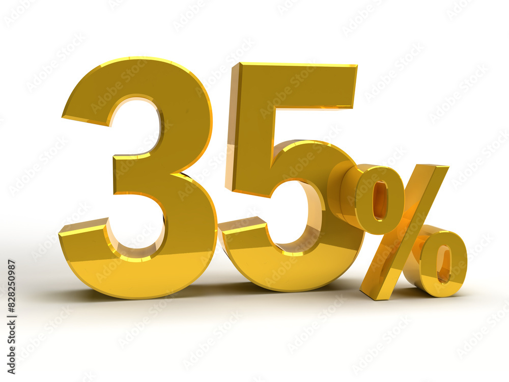 35 percent. 3D rendering. 35 percent. 3D rendering.